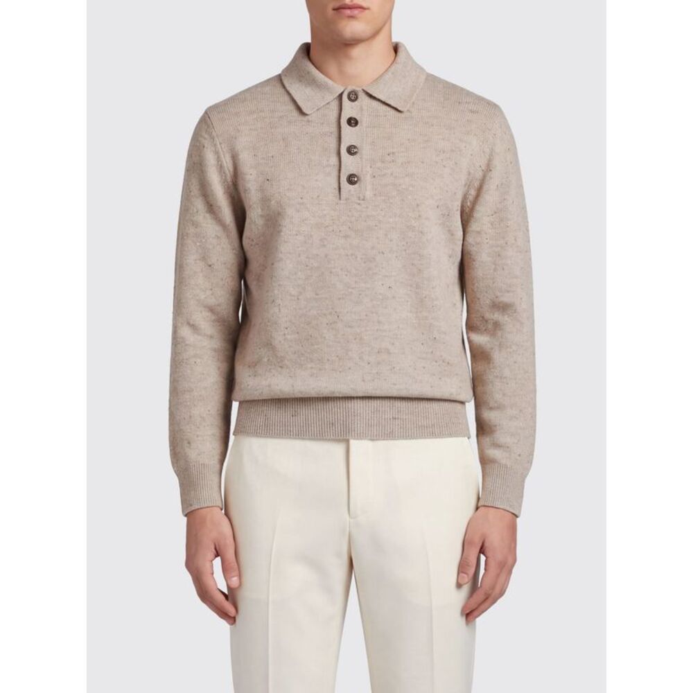 Eleventy Polo Shirt Men Sand
